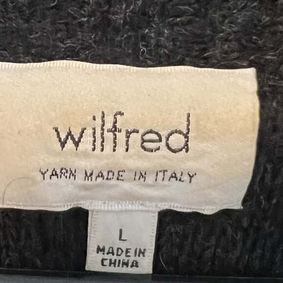 Aritzia Wilfred Long Cardigan Vest Open Front Sweater Wool/Mohair Large Dunkirk - Picture 4 of 10